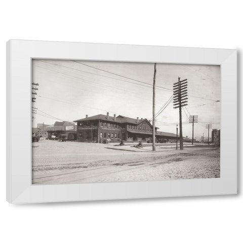 Chattanooga Rail Station 2 White Modern Wood Framed Art Print by Lee, Rachel