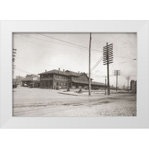 Chattanooga Rail Station 2 White Modern Wood Framed Art Print by Lee, Rachel
