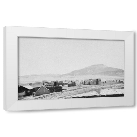 Chattanooga View from Town 1863 White Modern Wood Framed Art Print by Lee, Rachel