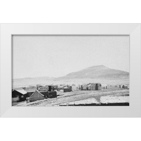 Chattanooga View from Town 1863 White Modern Wood Framed Art Print by Lee, Rachel