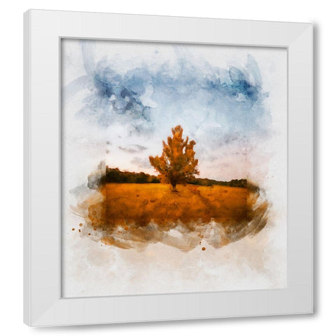 Chickamauga 15 Watercolor White Modern Wood Framed Art Print by Lee, Rachel