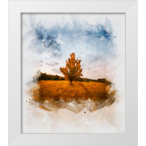 Chickamauga 15 Watercolor White Modern Wood Framed Art Print by Lee, Rachel