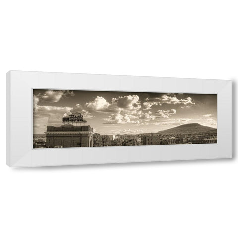 Choo Choo to Lookout Pano Sepia White Modern Wood Framed Art Print by Lee, Rachel