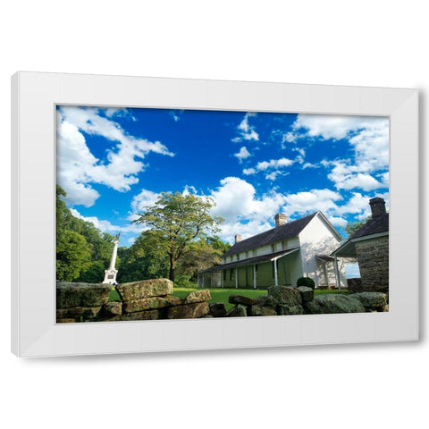 Craven House White Modern Wood Framed Art Print by Lee, Rachel