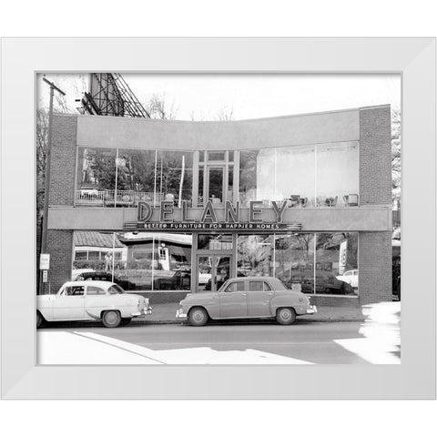 Delaney Furniture White Modern Wood Framed Art Print by Lee, Rachel