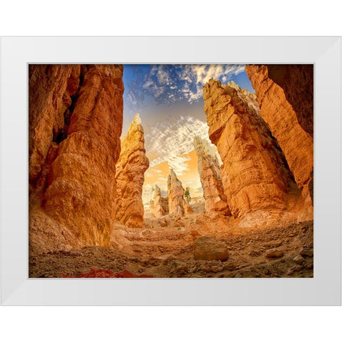 Desert 1 White Modern Wood Framed Art Print by Lee, Rachel