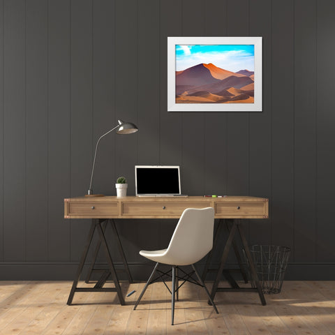 Desert 2 White Modern Wood Framed Art Print by Lee, Rachel