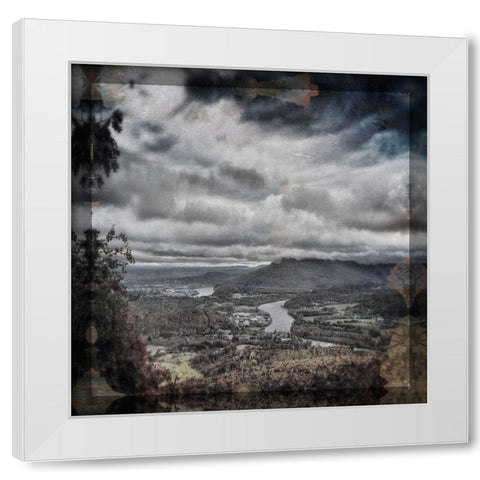 Fall View to Lookout DG Type White Modern Wood Framed Art Print by Lee, Rachel