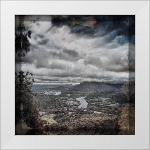 Fall View to Lookout DG Type White Modern Wood Framed Art Print by Lee, Rachel