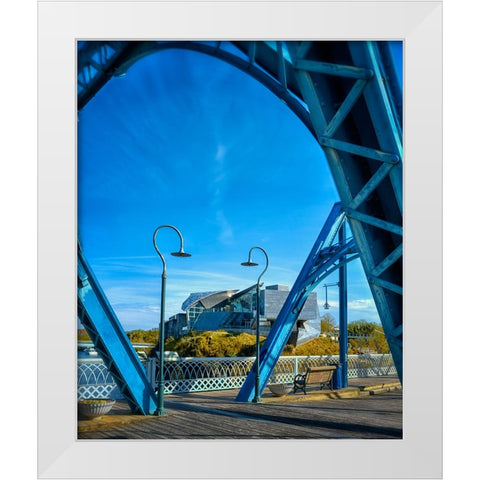 Framed Hunter White Modern Wood Framed Art Print by Lee, Rachel