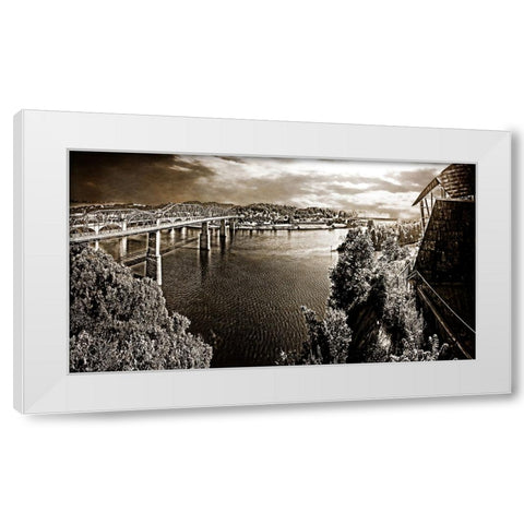 From Hunter North Pano Sepia White Modern Wood Framed Art Print by Lee, Rachel
