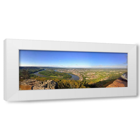 From Lookout Pano White Modern Wood Framed Art Print by Lee, Rachel