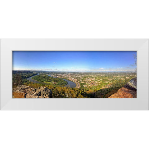 From Lookout Pano White Modern Wood Framed Art Print by Lee, Rachel