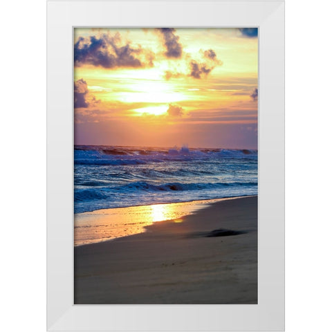 Gulf Shores 1 White Modern Wood Framed Art Print by Lee, Rachel