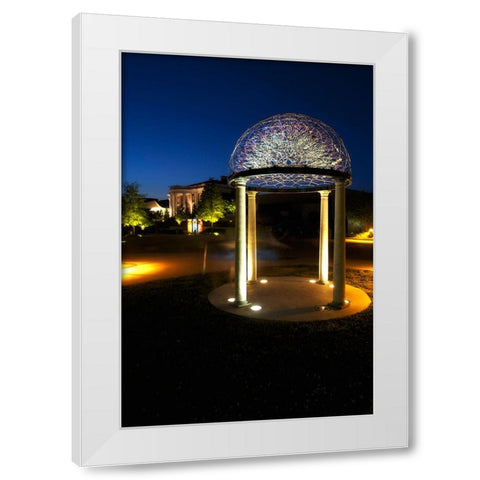 Hunter At Night White Modern Wood Framed Art Print by Lee, Rachel