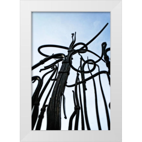 Hunter Iron White Modern Wood Framed Art Print by Lee, Rachel