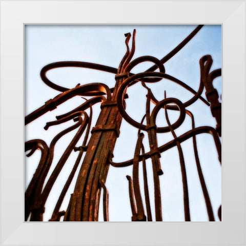 Hunter Iron Rust White Modern Wood Framed Art Print by Lee, Rachel