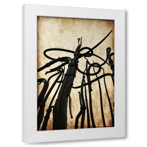 Hunter Iron Textured White Modern Wood Framed Art Print by Lee, Rachel
