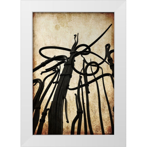 Hunter Iron Textured White Modern Wood Framed Art Print by Lee, Rachel