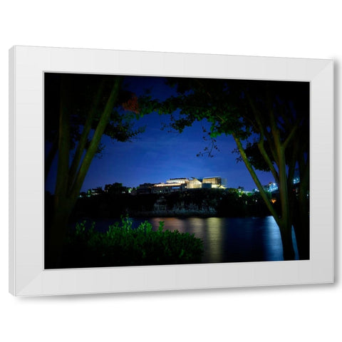 Hunter Summer Night White Modern Wood Framed Art Print by Lee, Rachel