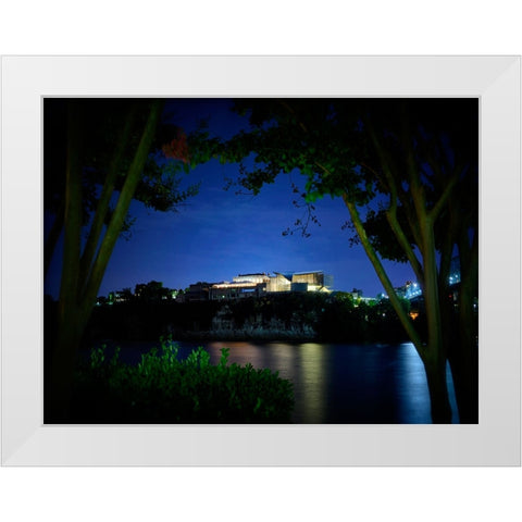 Hunter Summer Night White Modern Wood Framed Art Print by Lee, Rachel