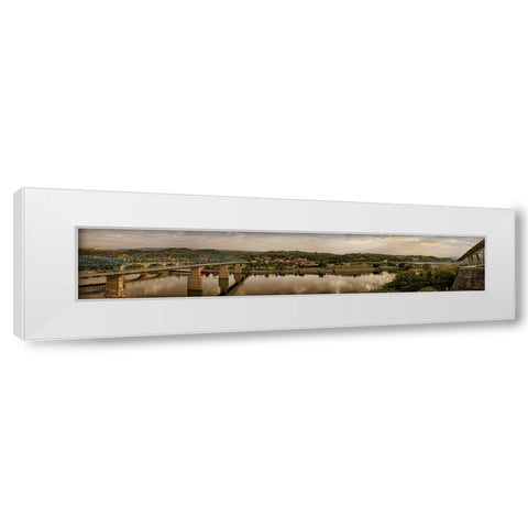 Hunter View Pano White Modern Wood Framed Art Print by Lee, Rachel