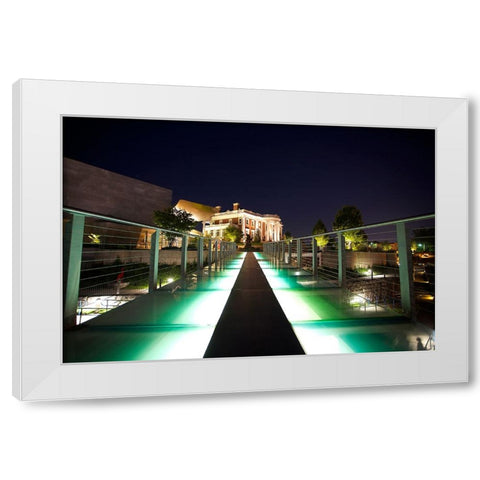 Hunter Walk White Modern Wood Framed Art Print by Lee, Rachel