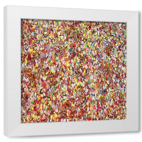 Leaves 17 White Modern Wood Framed Art Print by Lee, Rachel