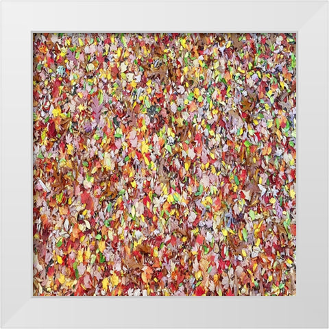 Leaves 17 White Modern Wood Framed Art Print by Lee, Rachel