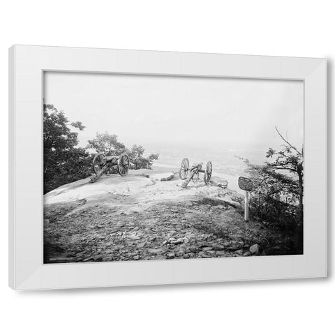 Lookout Cannons White Modern Wood Framed Art Print by Lee, Rachel