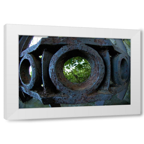 Lookout Iron White Modern Wood Framed Art Print by Lee, Rachel
