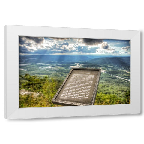 Lookout Valley Plaque White Modern Wood Framed Art Print by Lee, Rachel