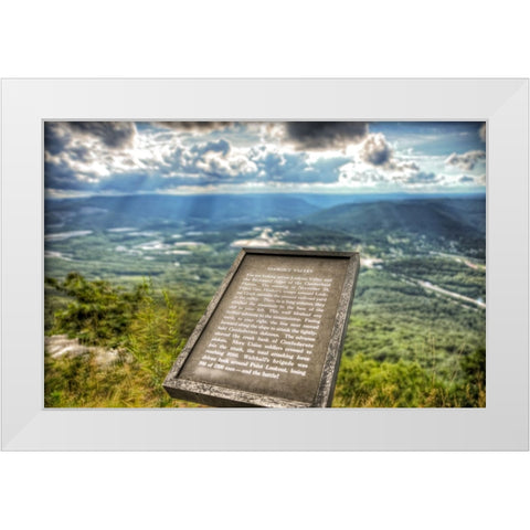 Lookout Valley Plaque White Modern Wood Framed Art Print by Lee, Rachel