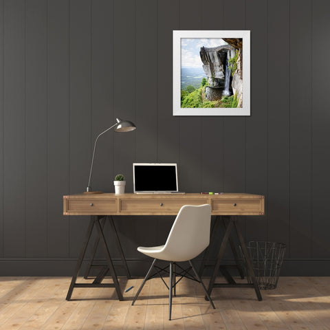 Lovers Leap White Modern Wood Framed Art Print by Lee, Rachel