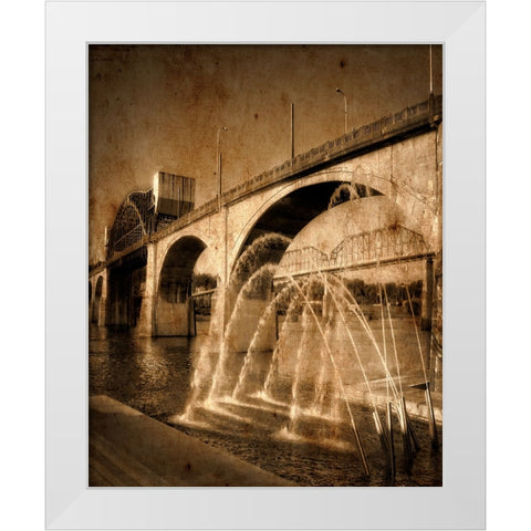 Market and Canons Textured White Modern Wood Framed Art Print by Lee, Rachel