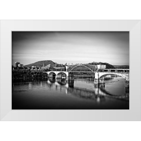 Market To Lookout BW White Modern Wood Framed Art Print by Lee, Rachel