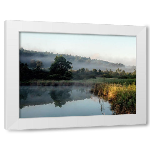 Mountain Lake 17 White Modern Wood Framed Art Print by Lee, Rachel