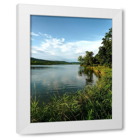 Mountain Lake 18 White Modern Wood Framed Art Print by Lee, Rachel