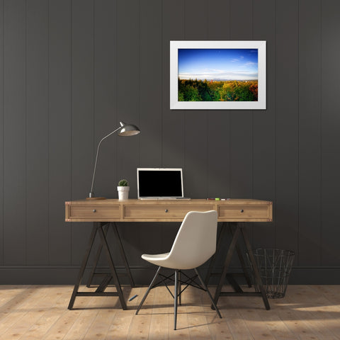Mountain Lake 2 White Modern Wood Framed Art Print by Lee, Rachel