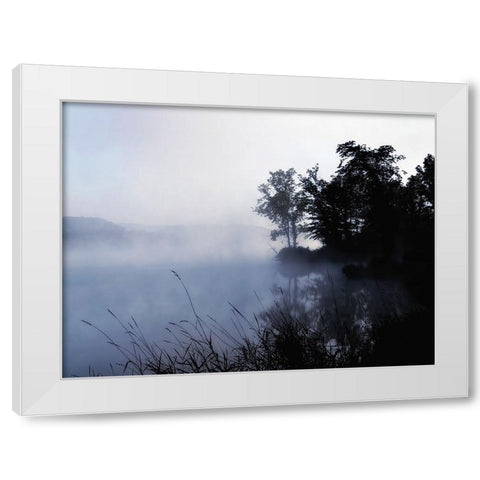 Mountain Lake 20 White Modern Wood Framed Art Print by Lee, Rachel