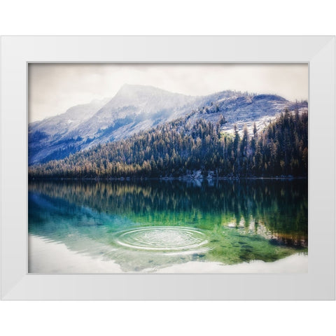 Mountain Lake 28 White Modern Wood Framed Art Print by Lee, Rachel
