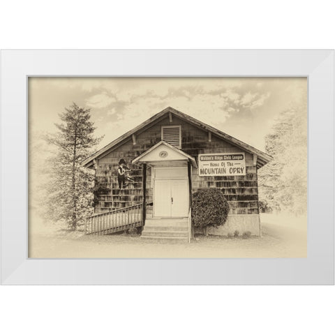 Mountain Opry Old White Modern Wood Framed Art Print by Lee, Rachel