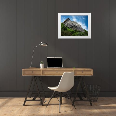 Mountain View 18 White Modern Wood Framed Art Print by Lee, Rachel