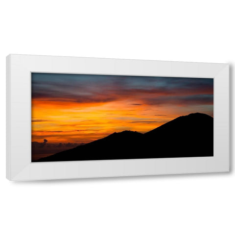 Mountain View 37 White Modern Wood Framed Art Print by Lee, Rachel