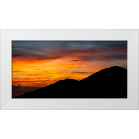 Mountain View 37 White Modern Wood Framed Art Print by Lee, Rachel