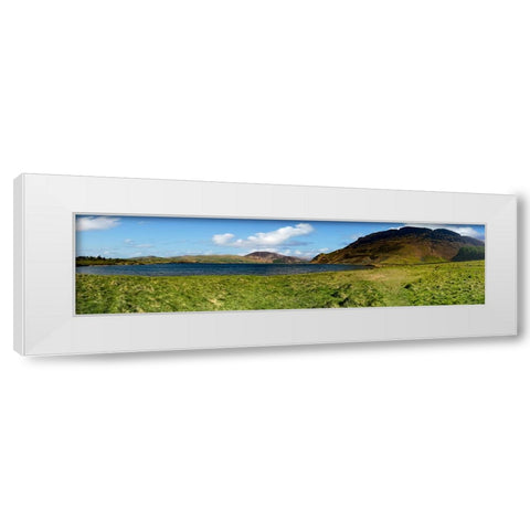 Mountain View 53 White Modern Wood Framed Art Print by Lee, Rachel