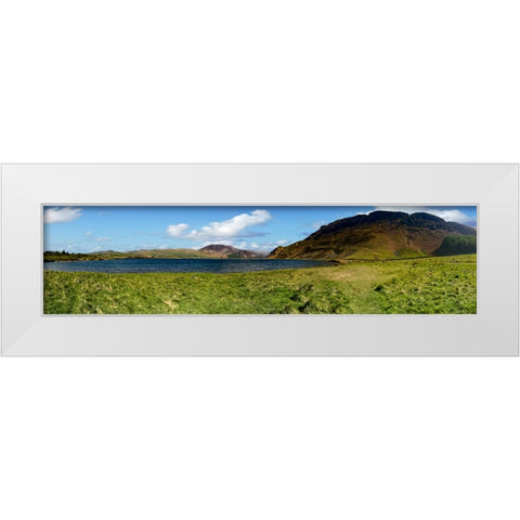 Mountain View 53 White Modern Wood Framed Art Print by Lee, Rachel