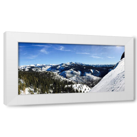 Mountain View 54 White Modern Wood Framed Art Print by Lee, Rachel