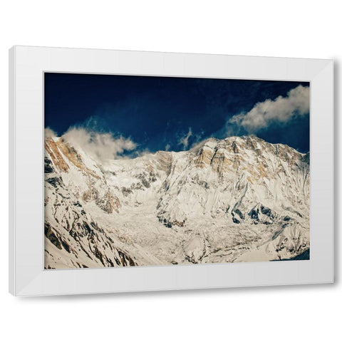 Mountain View 59 White Modern Wood Framed Art Print by Lee, Rachel