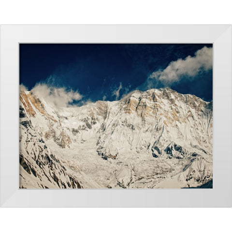 Mountain View 59 White Modern Wood Framed Art Print by Lee, Rachel